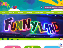 Tablet Screenshot of funny-land.com.mx